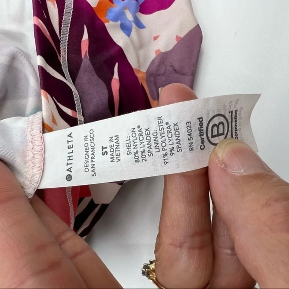 Athleta Small TALL Daybreak Triangle Tankini Top - Picture 9 of 10